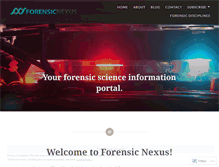 Tablet Screenshot of forensicnexus.com